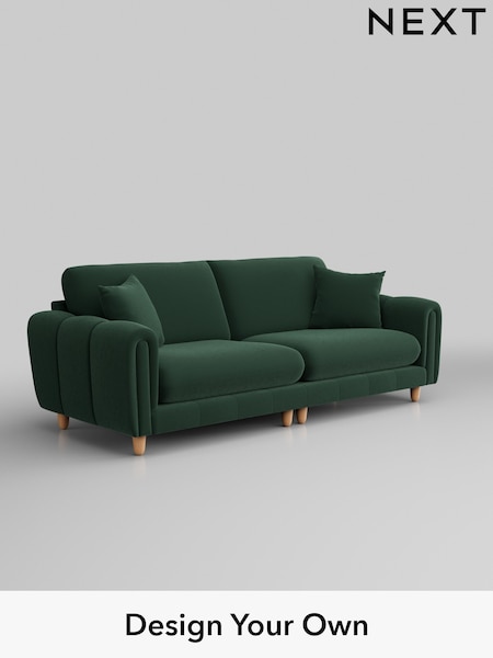 Plush Velvet Easy Clean/Bottle Green Odella (W44790) | £1,475
