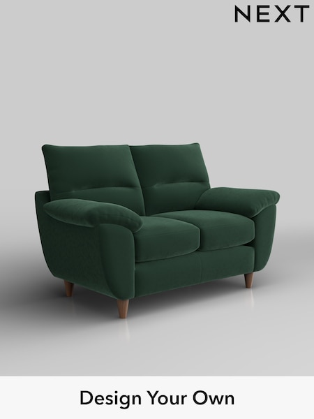 Plush Velvet Easy Clean/Bottle Green Elliot Highback (W44791) | £975
