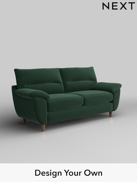 Plush Velvet Easy Clean/Bottle Green Elliot Highback (W44791) | £1,175