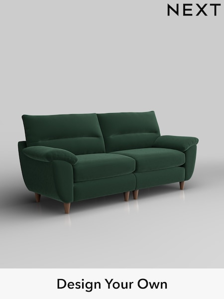 Plush Velvet Easy Clean/Bottle Green Elliot Highback (W44791) | £1,275