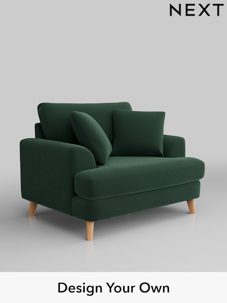 Plush Velvet Easy Clean/Bottle Green Parker (W44792) | £975