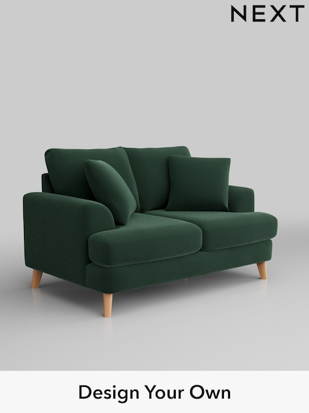 Plush Velvet Easy Clean/Bottle Green Parker (W44792) | £1,175
