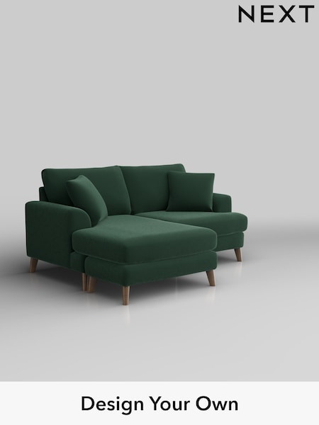 Plush Velvet Easy Clean/Bottle Green Parker (W44792) | £1,550