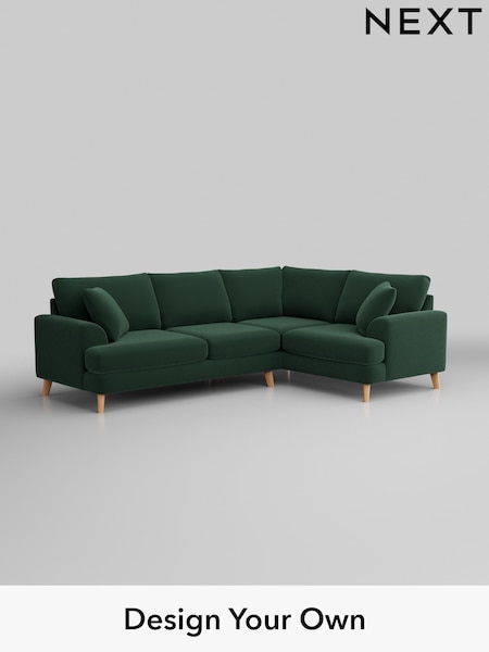 Plush Velvet Easy Clean/Bottle Green Parker (W44792) | £2,325