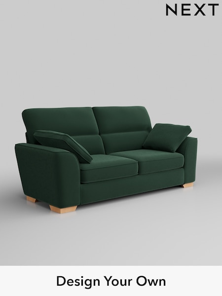 Plush Velvet Easy Clean/Bottle Green Stamford Highback (W44793) | £1,299