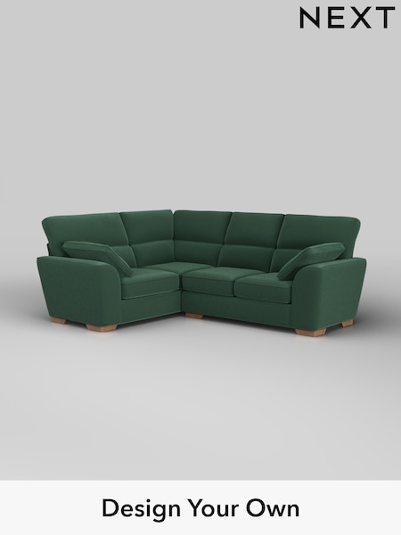 Plush Velvet Easy Clean/Bottle Green Stamford Highback (W44793) | £2,150