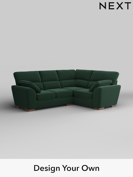 Plush Velvet Easy Clean/Bottle Green Stamford Highback (W44793) | £2,150