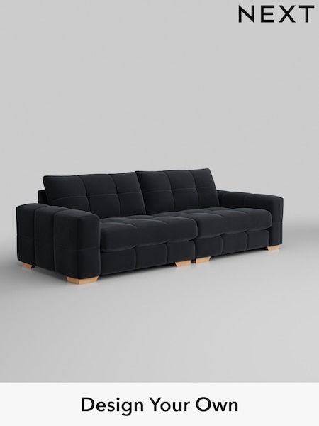 Plush Velvet Easy Clean/Charcoal Grey Brooke Deep Sit (W44794) | £1,825
