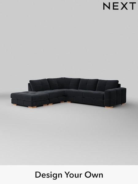 Plush Velvet Easy Clean/Charcoal Grey Brooke Deep Sit (W44794) | £2,825