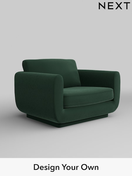 Plush Velvet Easy Clean/Bottle Green N Premium Pia (W44797) | £1,125