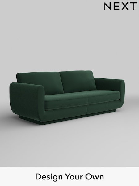 Plush Velvet Easy Clean/Bottle Green N Premium Pia (W44797) | £1,525