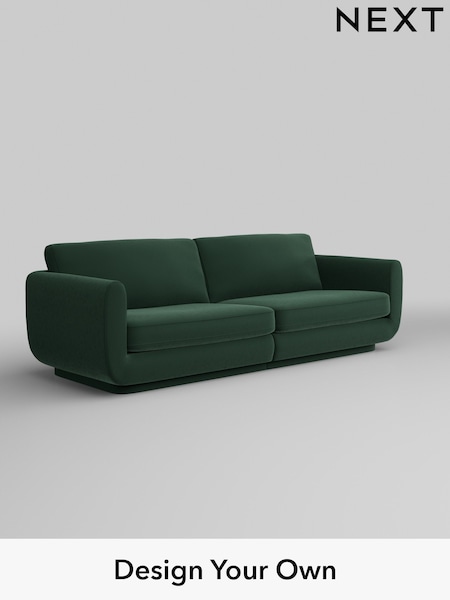 Plush Velvet Easy Clean/Bottle Green N Premium Pia (W44797) | £1,625