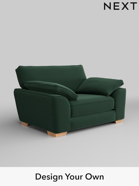 Plush Velvet Easy Clean/Bottle Green Stamford Grand Relaxed Sit (W44799) | £1,299