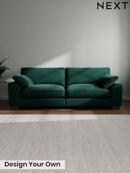 Plush Velvet Easy Clean/Bottle Green Stamford Grand Relaxed Sit (W44799) | £1,799