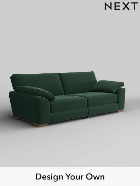 Plush Velvet Easy Clean/Bottle Green Stamford Grand Relaxed Sit (W44799) | £1,799
