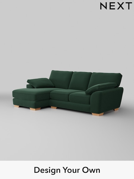 Plush Velvet Easy Clean/Bottle Green Stamford Grand Relaxed Sit (W44799) | £2,275