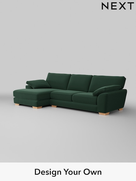 Plush Velvet Easy Clean/Bottle Green Stamford Grand Relaxed Sit (W44799) | £2,550