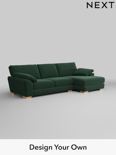 Plush Velvet Easy Clean/Bottle Green Stamford Grand Relaxed Sit (W44799) | £2,550