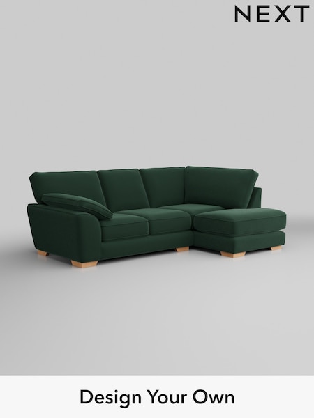 Plush Velvet Easy Clean/Bottle Green Stamford Grand Relaxed Sit (W44799) | £2,375