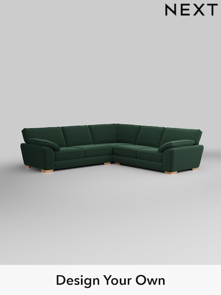 Plush Velvet Easy Clean/Bottle Green Stamford Grand Relaxed Sit (W44799) | £3,025