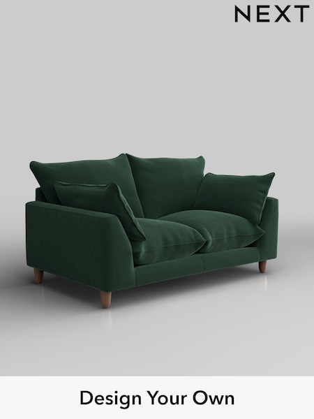 Plush Velvet Easy Clean/Bottle Green Noa Deep Relaxed Sit (W44800) | £1,075