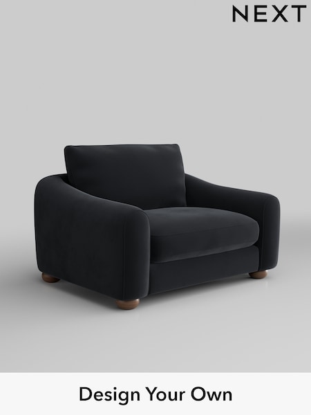 Plush Velvet Easy Clean/Charcoal Grey Arches (W44801) | £925