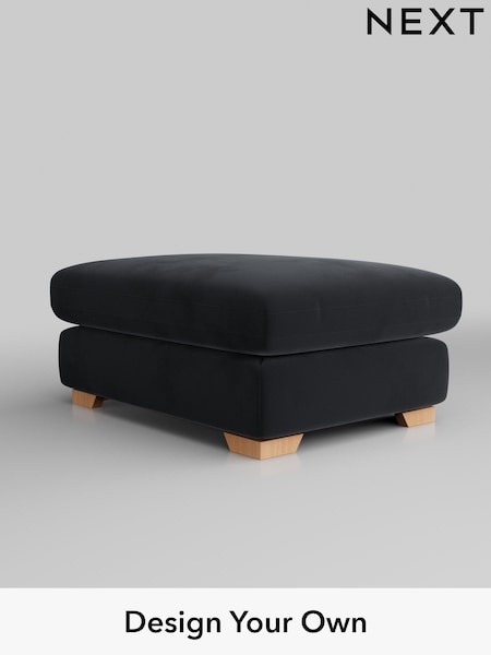 Plush Velvet Easy Clean/Charcoal Grey N Premium The Snuggle Grand (W44802) | £599