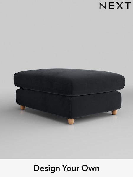 Plush Velvet Easy Clean/Charcoal Grey N Premium The Snuggle Grand (W44802) | £599