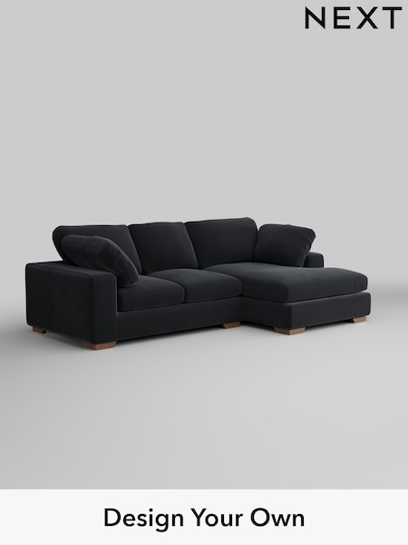 Plush Velvet Easy Clean/Charcoal Grey N Premium The Snuggle Grand (W44802) | £2,575
