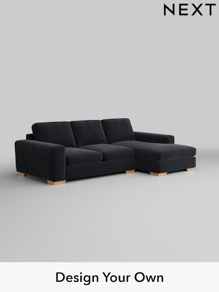 Plush Velvet Easy Clean/Charcoal Grey Houghton Deep Sit (W44806) | £2,050