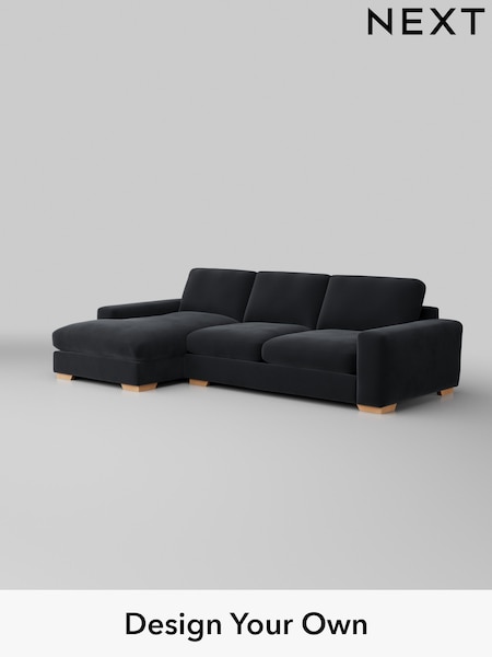 Plush Velvet Easy Clean/Charcoal Grey Houghton Deep Sit (W44806) | £2,250