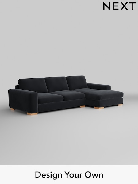 Plush Velvet Easy Clean/Charcoal Grey Houghton Deep Sit (W44806) | £2,250