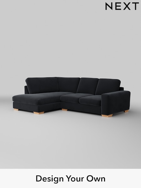 Plush Velvet Easy Clean/Charcoal Grey Houghton Deep Sit (W44806) | £2,099