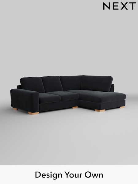 Plush Velvet Easy Clean/Charcoal Grey Houghton Deep Sit (W44806) | £2,099