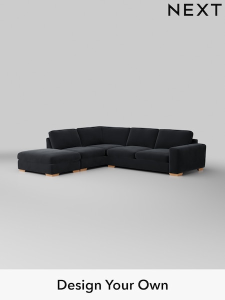 Plush Velvet Easy Clean/Charcoal Grey Houghton Deep Sit (W44806) | £2,599