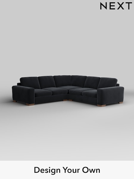 Plush Velvet Easy Clean/Charcoal Grey Houghton Deep Sit (W44806) | £2,775