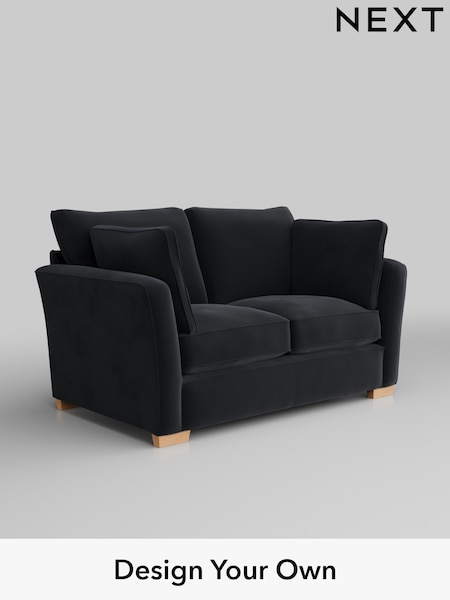 Plush Velvet Easy Clean/Charcoal Grey Heath Highback (W44807) | £1,025