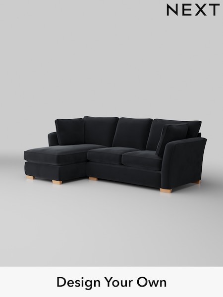 Plush Velvet Easy Clean/Charcoal Grey Heath Highback (W44807) | £1,899