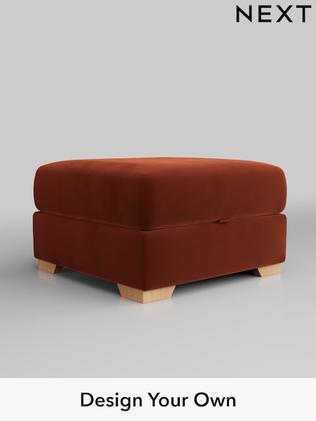 Plush Velvet Easy Clean/Ginger Orange Houghton Deep Relaxed Sit (W44809) | £499