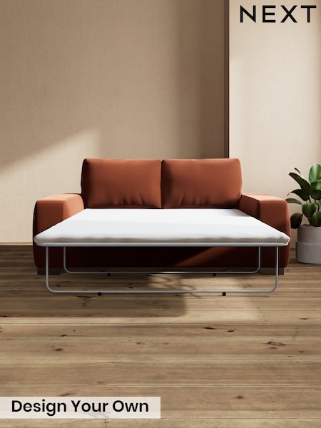 Plush Velvet Easy Clean/Ginger Orange Houghton Deep Relaxed Sit (W44809) | £1,525