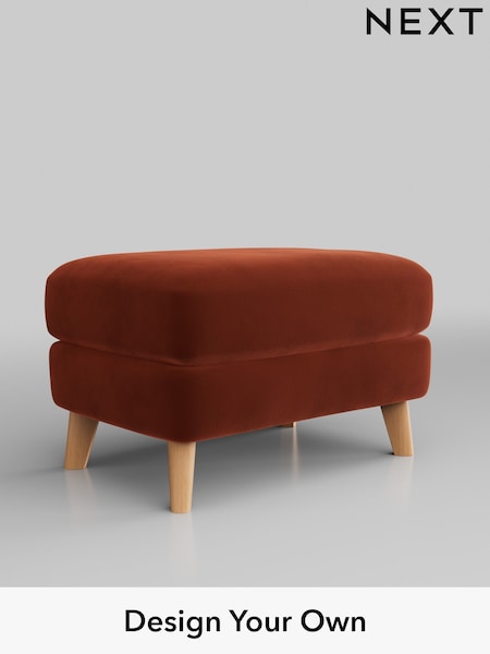 Plush Velvet Easy Clean/Ginger Orange Conway Relaxed Sit (W44812) | £425