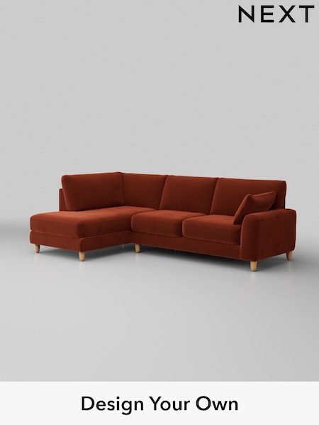 Plush Velvet Easy Clean/Ginger Orange Campbell (W44814) | £1,875