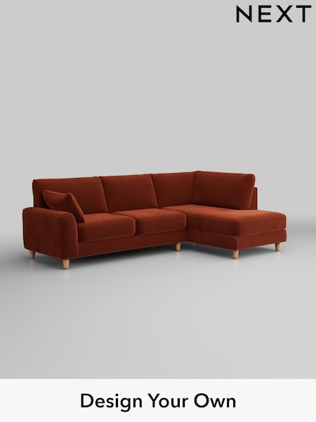 Plush Velvet Easy Clean/Ginger Orange Campbell (W44814) | £1,875