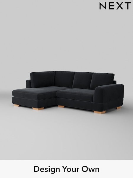 Plush Velvet Easy Clean/Charcoal Grey Clayton (W44815) | £1,725