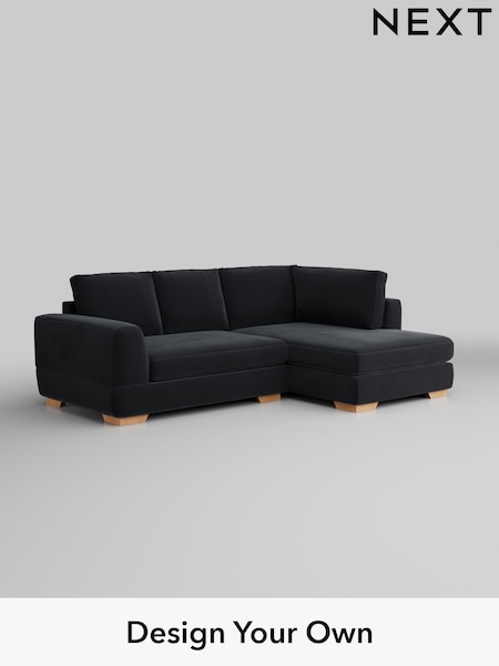 Plush Velvet Easy Clean/Charcoal Grey Clayton (W44815) | £1,725