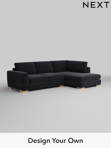 Plush Velvet Easy Clean/Charcoal Grey Clayton (W44815) | £1,825