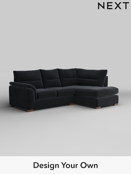Plush Velvet Easy Clean/Charcoal Grey Hayden Highback (W44816) | £1,825