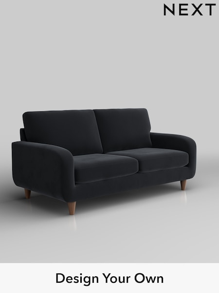 Plush Velvet Easy Clean/Charcoal Grey Camden (W44817) | £999
