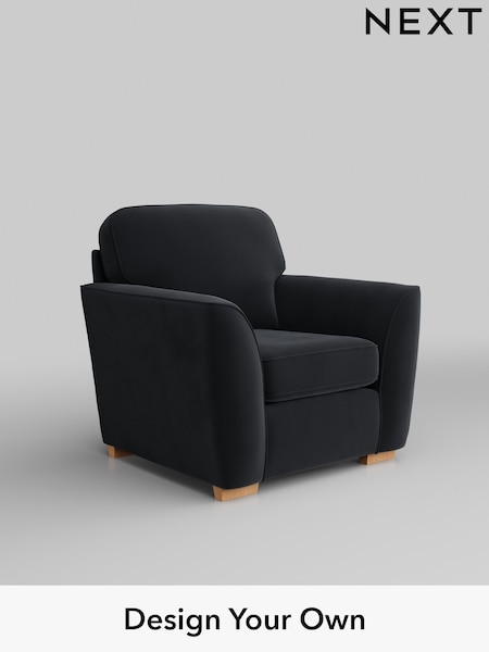Plush Velvet Easy Clean/Charcoal Grey Malvern (W44818) | £625
