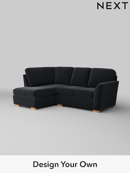 Plush Velvet Easy Clean/Charcoal Grey Malvern (W44818) | £1,350